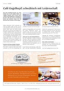 Anzeigentext aus Schaufenstermagazin 03.2021